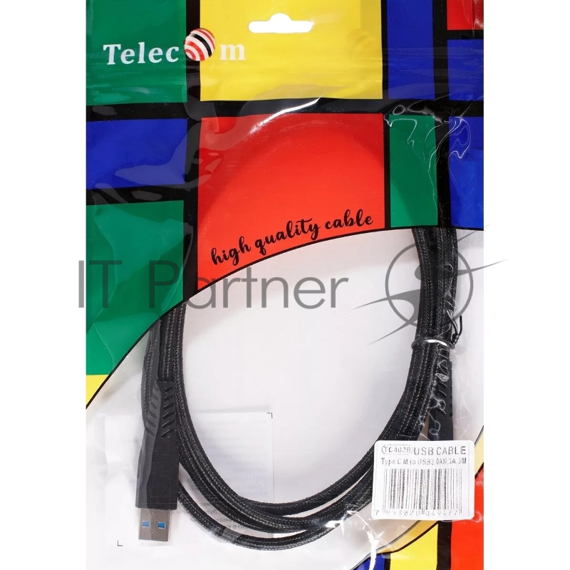Кабель-адаптер USB 3.1 Type-Cm --> USB 3.0 Am, 2метра VCOM/Telecom <TC402B-2M>