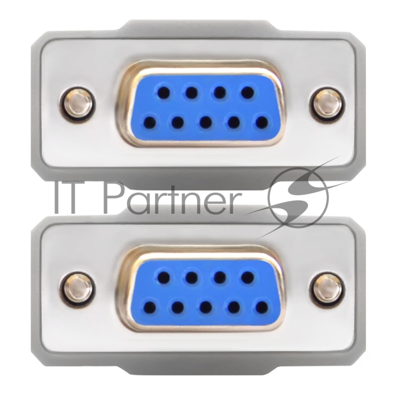 Кабель Greenconnect COM RS-232 порта соединительный 5 m GCR- DB9CF2F-5 m, 9F / 9F Premium, серый, пластиковый пакет