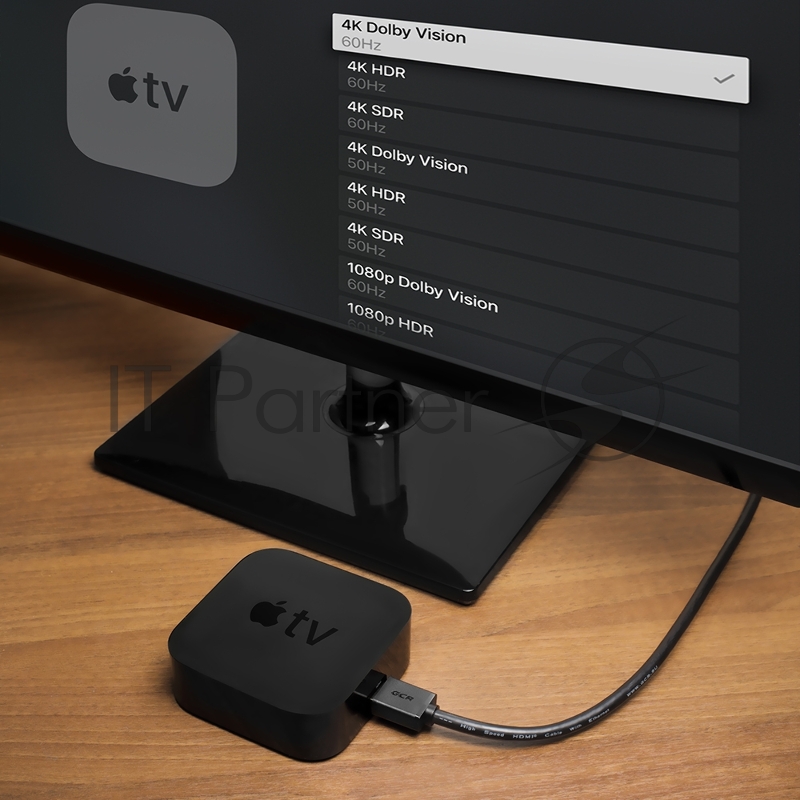 Кабель Greenconnect 3.0m v2.0 HDMI M/M Ethernet 18 Гбит/с, 3D, 4K, 28/28 AWG, OD7.3mm, тройной экран, позолоч. контакты, черный (GCR-HM411-3.0m)