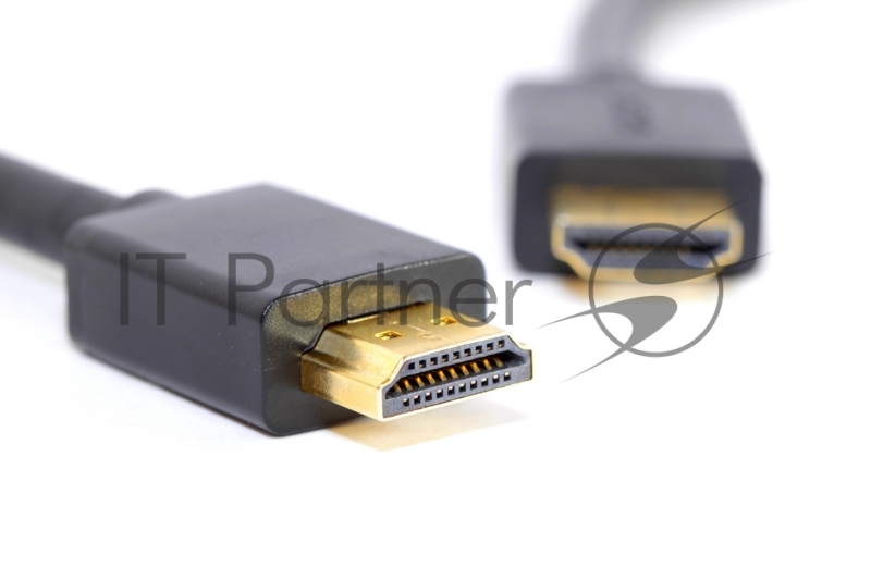 Кабель Greenconnect 3.0m v2.0 HDMI M/M Ethernet 18 Гбит/с, 3D, 4K, 28/28 AWG, OD7.3mm, тройной экран, позолоч. контакты, черный (GCR-HM411-3.0m)