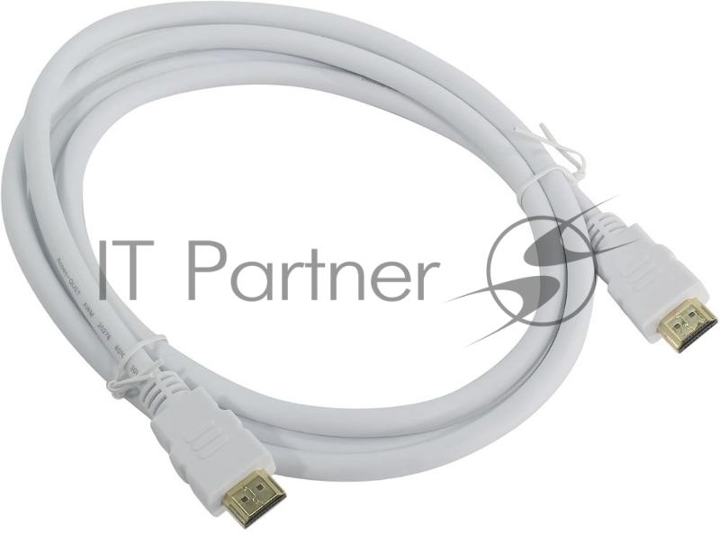 Кабель HDMI 19M/M ver 2.0, 1.8М, белый Aopen <ACG711W-1.8M>