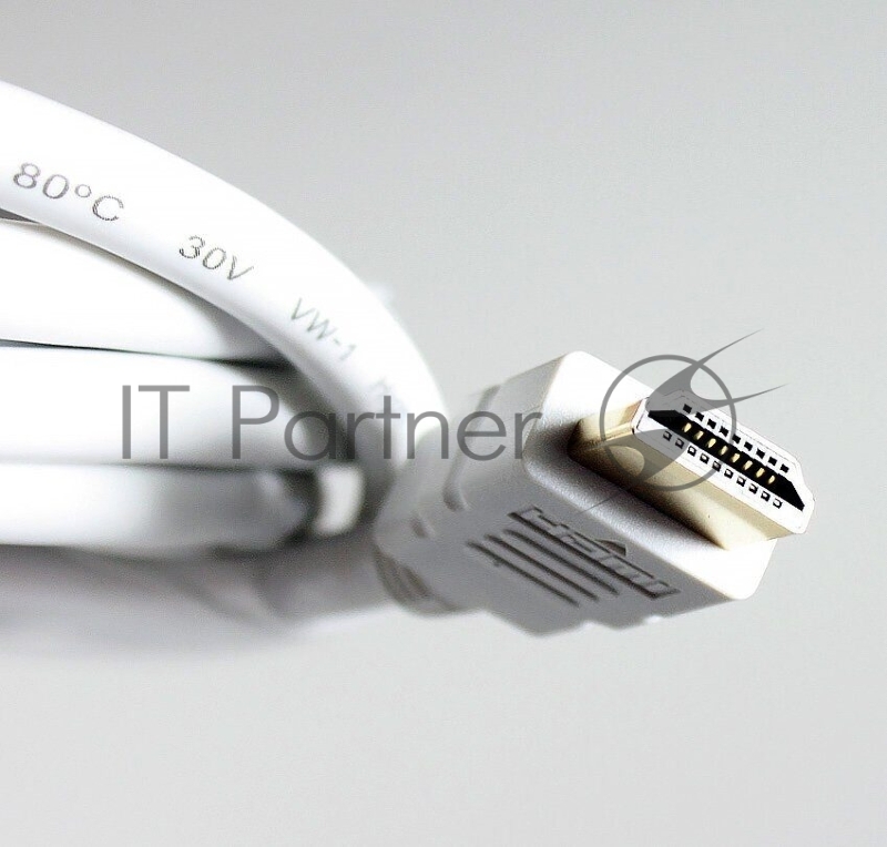 Кабель HDMI 19M/M ver 2.0, 1М, белый Aopen <ACG711W-1M>