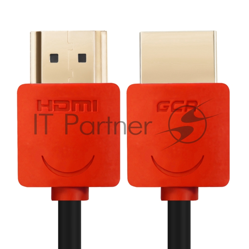 Greenconnect Кабель SLIM 1.0m HDMI 2.0, красные коннекторы Slim, OD3.8mm, HDR 4:2:2, Ultra HD, 4K 60 fps 60Hz, 3D, AUDIO, 18.0 Гбит/с, 32/32 AWG, GCR-51213 Greenconnect Кабель SLIM 1.0m HDMI 2.0, красные коннекторы Slim, OD3.8mm, HDR 4:2:2, Ultra HD,