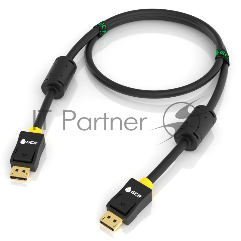 GCR Кабель PROF 2.0m DisplayPort v1.4, 8 K 60Hz, 4 K 165Hz, 20M/20M, черный, ферритовые кольца, 28/28 AWG, GCR-51916 GCR Кабель PROF 2.0m DisplayPort v1.4, 8 K 60Hz, 4 K 165Hz, 20M/20M, черный, ферритовые кольца, 28/28 AWG, GCR-51916