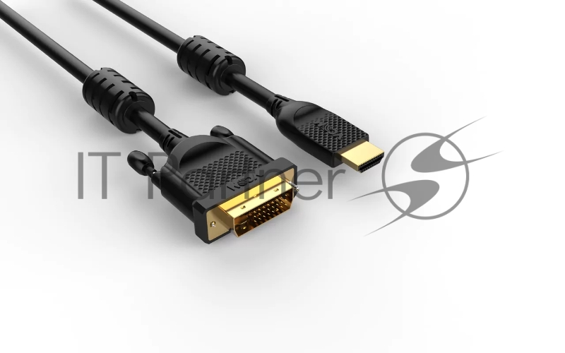 Кабель HDMI AM/DVI(24+1)M, 10м, CU, 1080P@60Hz, 2F, VCOM <CG484GD-10M>