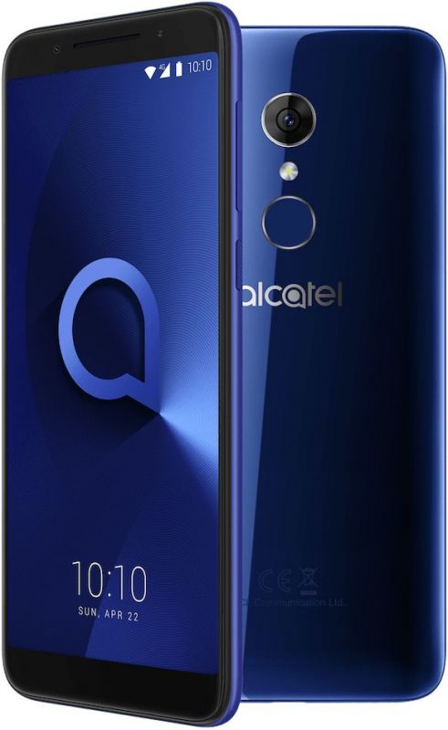 Смартфон Alcatel 5052D 3 16Gb 2Gb синий моноблок 3G 4G 2Sim 5.5 720x1440 Android TM 8.1 Oreo 13Mpix