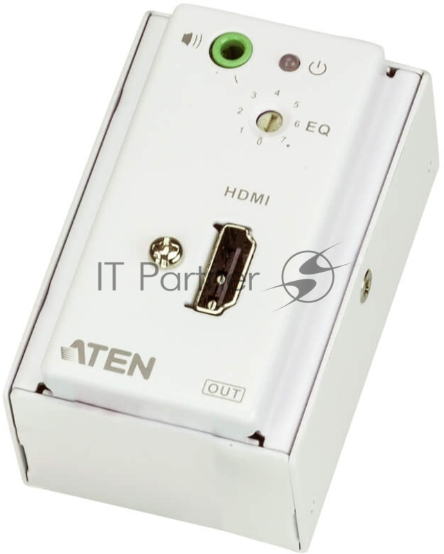 Настенный удлинитель HDMI по кабелю Cat 5, рамка MK (1080p@40м) HDMI/Audio 2xCat 5 Удлинитель с настенной панелью MK (1080p@40 м)