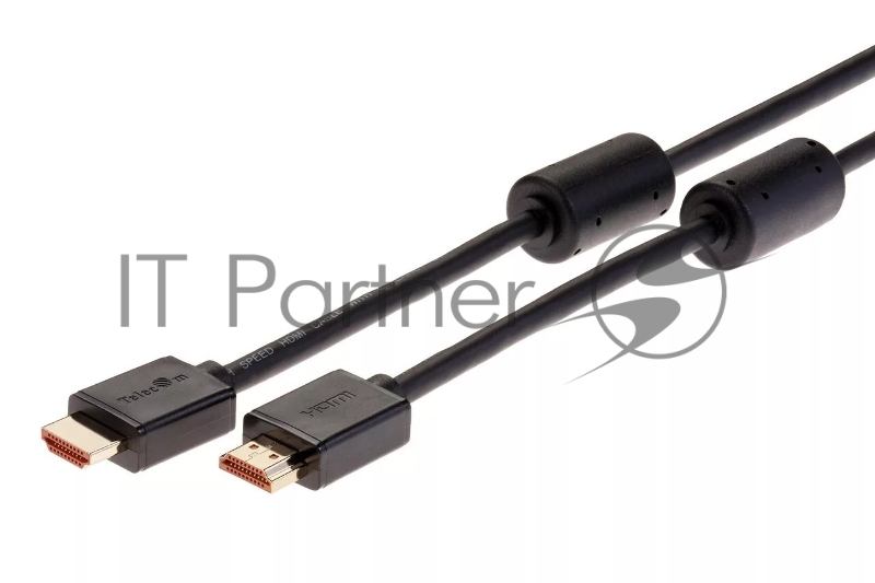 Кабель HDMI-19M --- HDMI-19M ver 2.0+3D/Ethernet ,15m, 2 фильтраTelecom <TCG215F-15M>