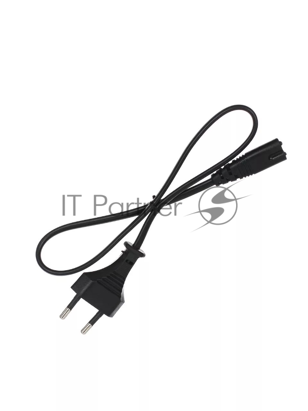 Кабель для аудио-видео техники IEC-320-C7--розетка 220V, 2-pin, 0.5м , черный VCOM/TELECOM