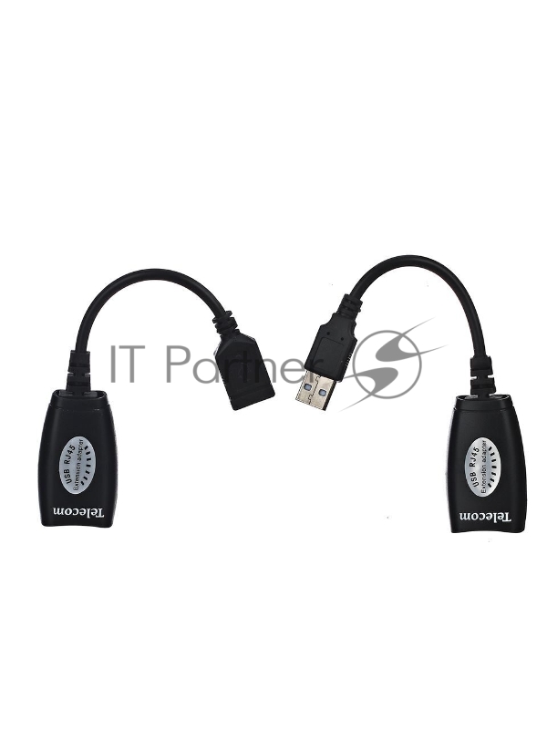 Адаптер-удлинитель USB-AMAF/RJ45, по витой паре до 45m , Telecom <TU824>