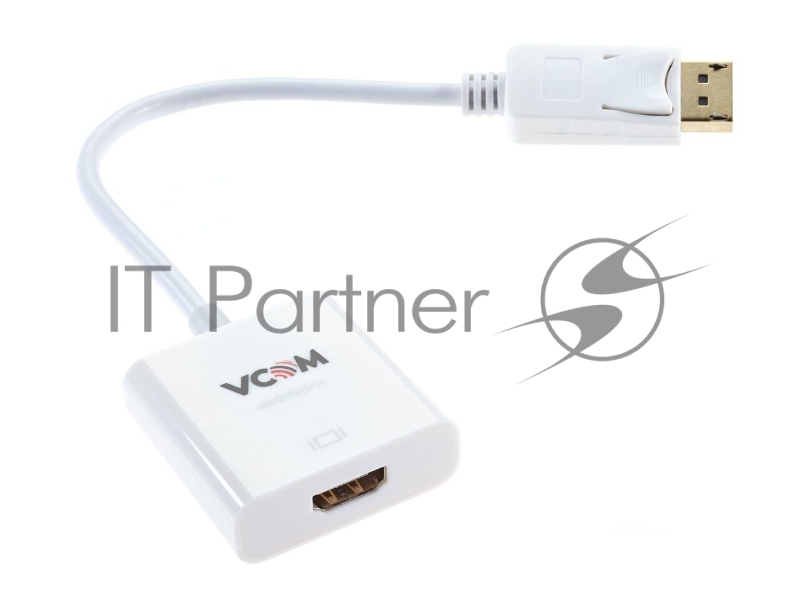 Кабель-переходник DisplayPort(M) ---> HDMI(F) 0.2m 4K@30Hz VCOM <CG601> Кабель-переходник DisplayPort(M) ---> HDMI(F) 0.2m 4K@30Hz VCOM <CG601>