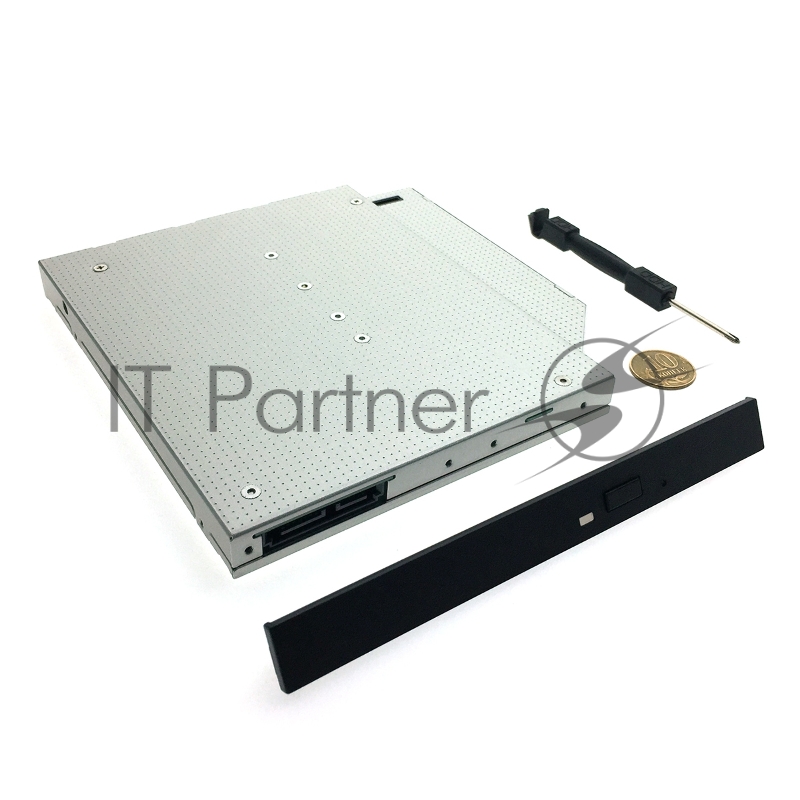 Адаптер оптибей Espada 12M2 /optibay, hdd caddy/ NGFF/M.2 SSD to miniSATA 12,7мм для подключения SSD NGFF к ноутбуку вместо DVD