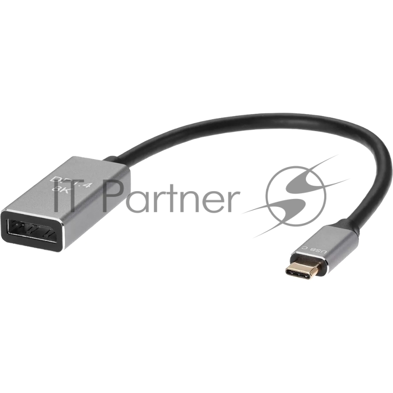 Адаптер USB Type-Cm---->DP(f) 1.4v, 8K@ 60Hz, Alum Shell,VCOM <CU480M>