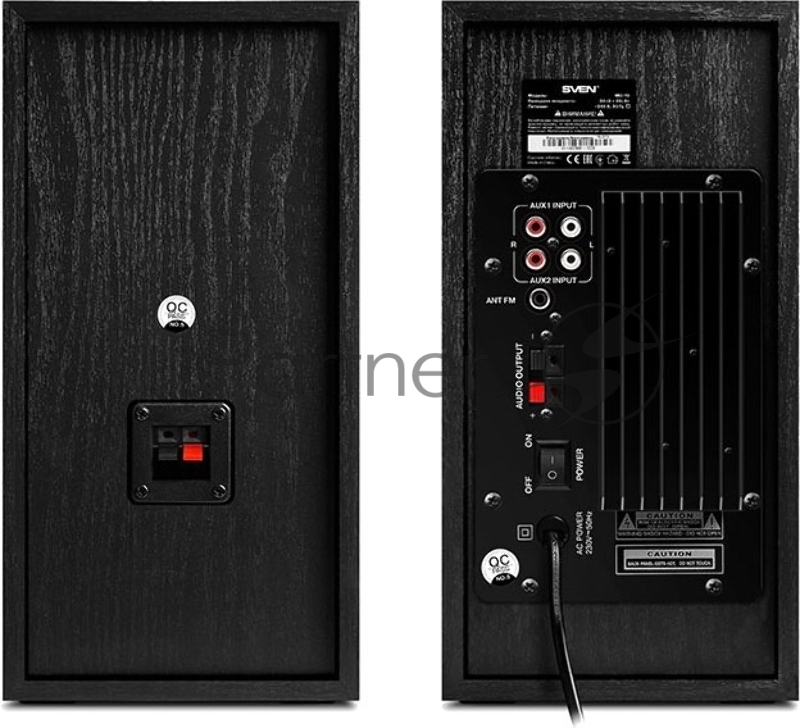 Акустическая система 2.0 SVEN MC-10, чёрный, мощность 2x25Вт (RMS), FM-тюнер, USB/microSD, дисплей, пульт ДУ, Bluetooth SVEN MC-10, чёрный, акустическая система 2.0, мощность 2x25Вт (RMS), FM-тюнер, USB/microSD, дисплей, пульт ДУ, Bluetooth