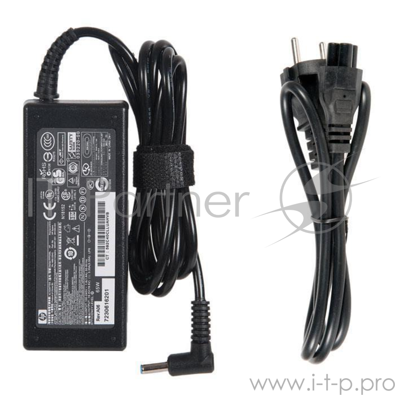 Блок питания для HP 19.5V, 3.33A, 65W, для Envy 15, 4.5x3.0