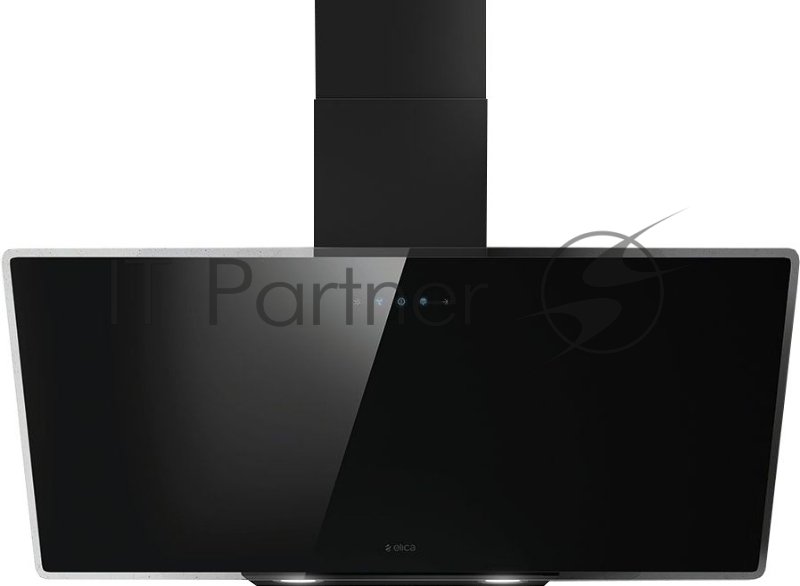 Вытяжка ELICA наклонная, 90см, 1200 м3, сенсорное управление, черное стекло