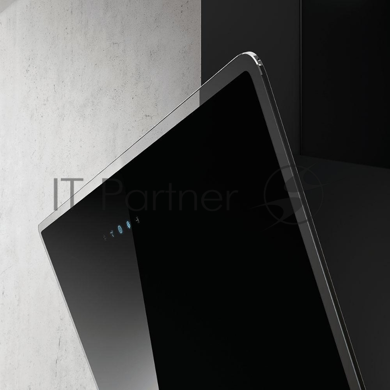 Вытяжка ELICA наклонная, 90см, 1200 м3, сенсорное управление, черное стекло