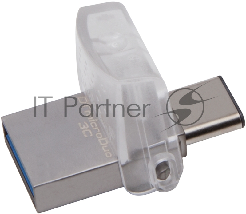 Флеш Диск Kingston 64Gb DataTraveler microDuo DTDUO3C/64GB USB3.0 серебристый