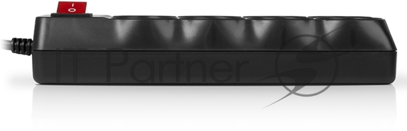 Сетевой фильтр SVEN SF-08-16 3,0 м (8 розеток 16А) черный, цветная коробка