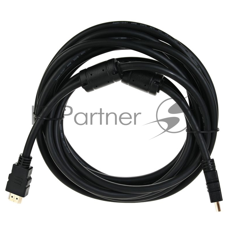 Кабель HDMI 19M/M ver 2.0, 5М, 2 фильтра Aopen <ACG711D-5M>