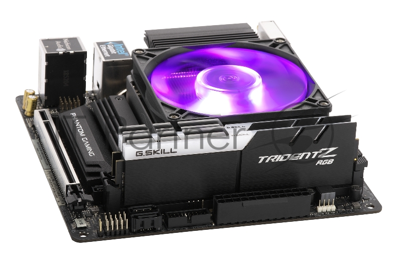 Кулер для процессора Cooler Master CPU Cooler MasterAir G200P, 800-2600 RPM, 200W, RGB LED fan, RGB LED Controller, 39.4 mm lowprofile, Full Socket Support