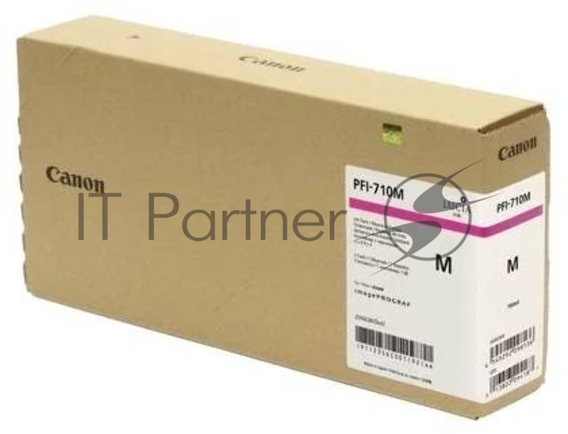 Картридж струйный Canon PFI-710 M 2356C001 пурпурный (700мл) для Canon TX-2000/TX-3000/TX-4000