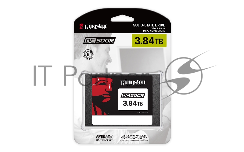 Твердотельный накопитель Kingston 3840GB SSDNow DC500R (Read-Centric) SATA 3 2.5 (7mm height) 3D TLC