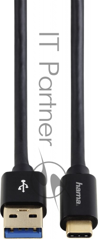 Кабель Hama USB 3.1 Gen 2 00135715 USB A (m) USB Type-C (m) 1м черный
