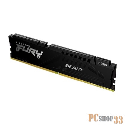 Оперативная память Kingston DRAM 16GB 5200MHz DDR5 CL40 DIMM FURY Beast Black EAN: 740617324372