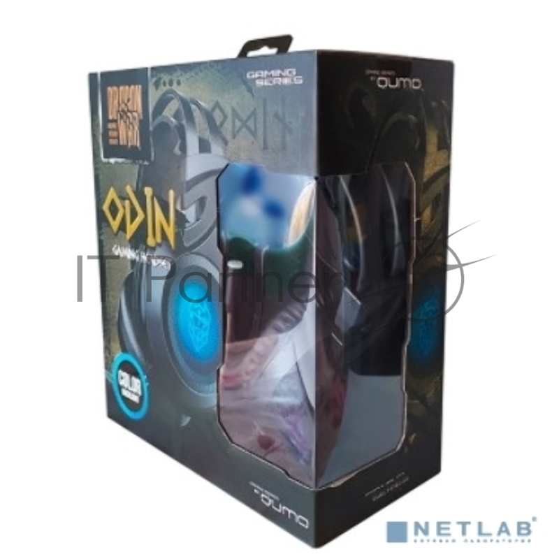 Гарнитура Qumo Odin GHS 0023, стереогарнитура, подсветка, USB+3,5 jacks