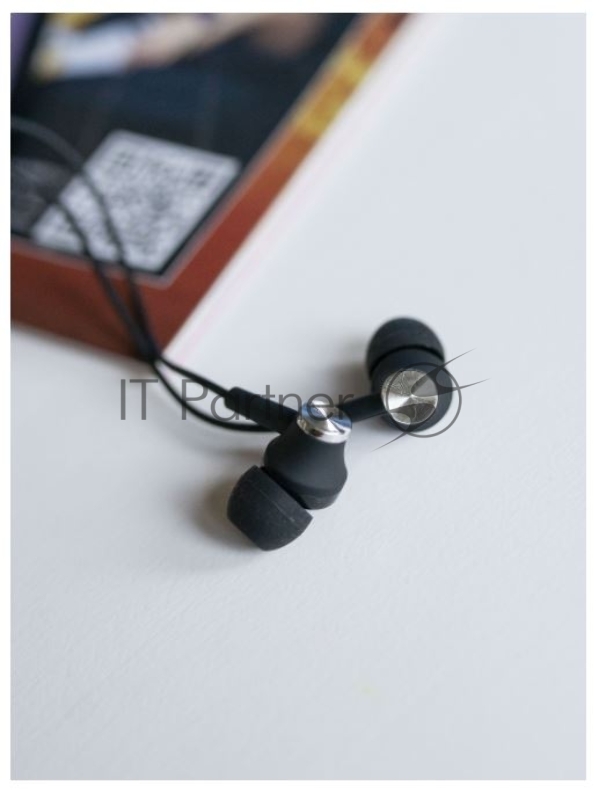 Наушники вакуумные AUX разъём с МК без рег.громкости длина 1.1м More Choice G20 (Black)