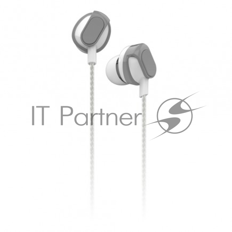 Универсальная гарнитура Smartbuy LOCKZ, микрофон, кнопка принятия вызова, белая/сер (SBH-018)/50