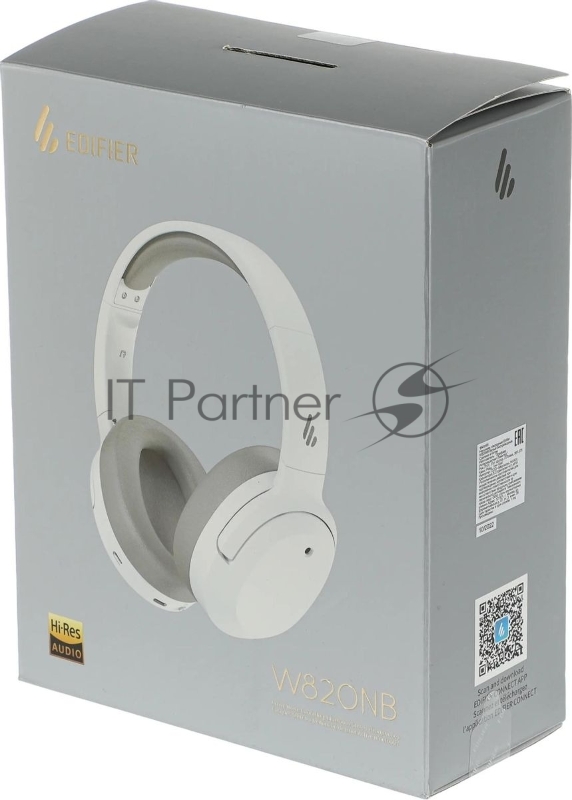 Гарнитура накладные Edifier W820NB белый беспроводные bluetooth оголовье