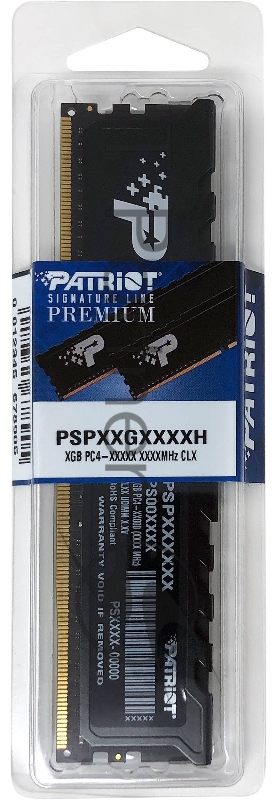 Модуль памяти DDR 4 DIMM 8Gb PC25600, 3200Mhz, PATRIOT Signature Premium (PSP48G320081H1) (retail)