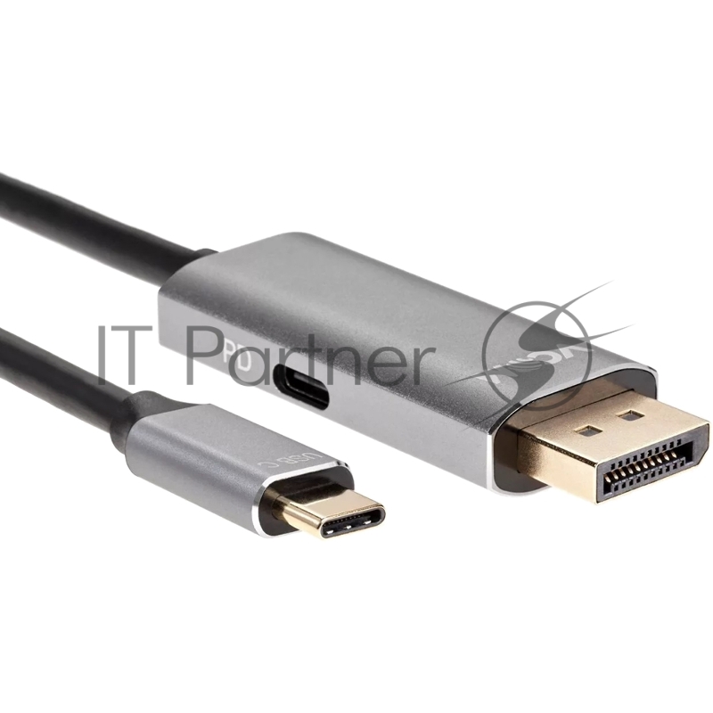 Кабель-адаптер USB Type-Cm --> DP1.4v (m) 8K@60Hz, PD 100W,1.8m , Alum Shell,VCOM <CU480MCPD-1.8M>