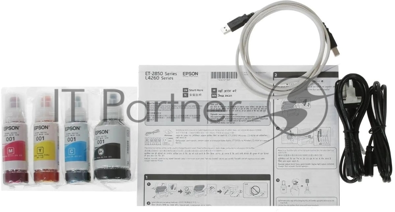 МФУ струйный Epson L4260 A4 Duplex WiFi USB черный