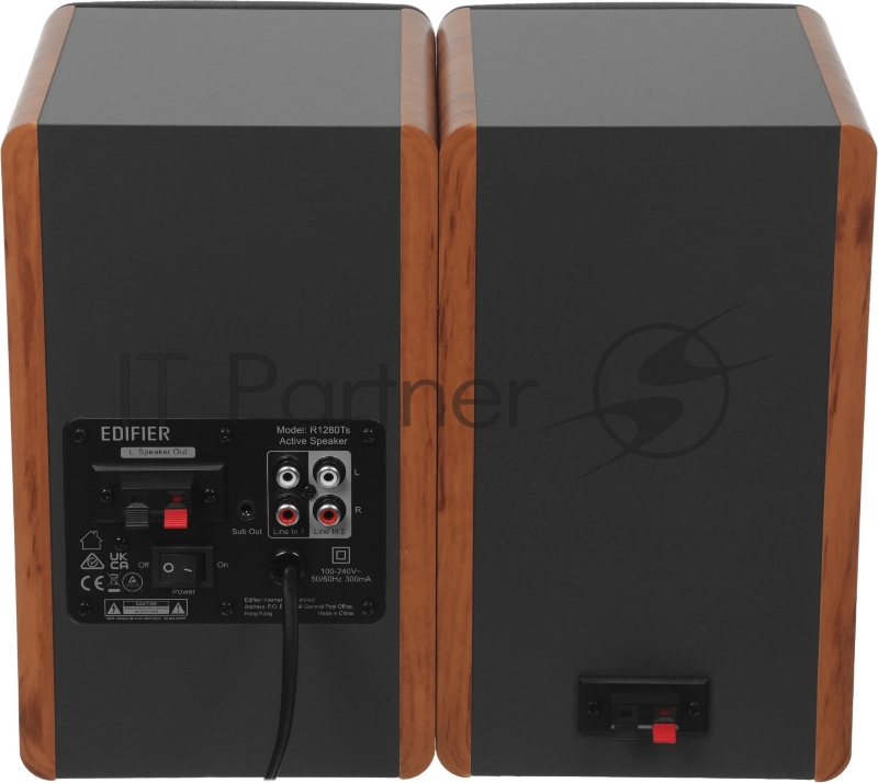 Колонки Edifier R1280Ts 2.0 светлое дерево/черный 42Вт