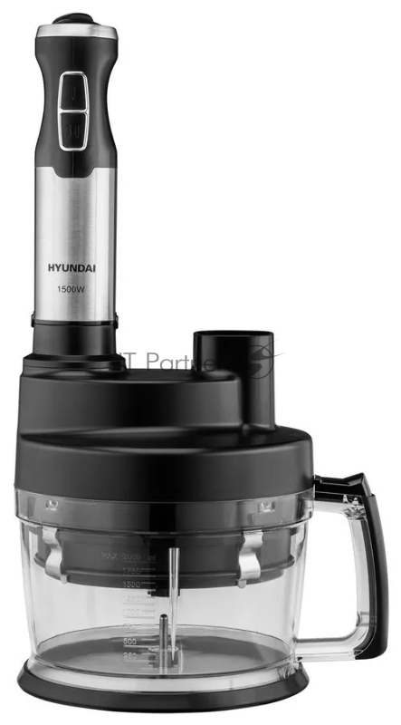 Блендер погружной Hyundai HYB-H5442 1500Вт черный/серебристый