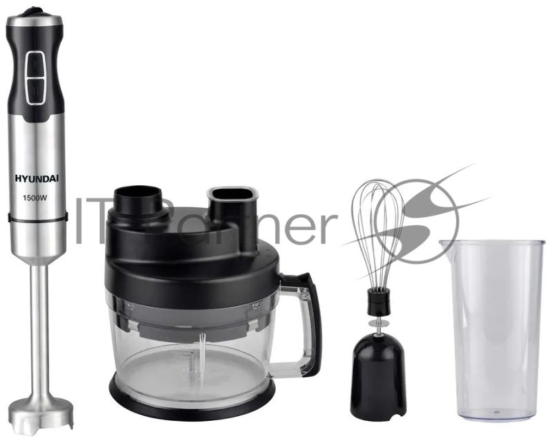 Блендер погружной Hyundai HYB-H5442 1500Вт черный/серебристый