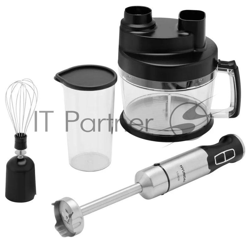 Блендер погружной Hyundai HYB-H5442 1500Вт черный/серебристый