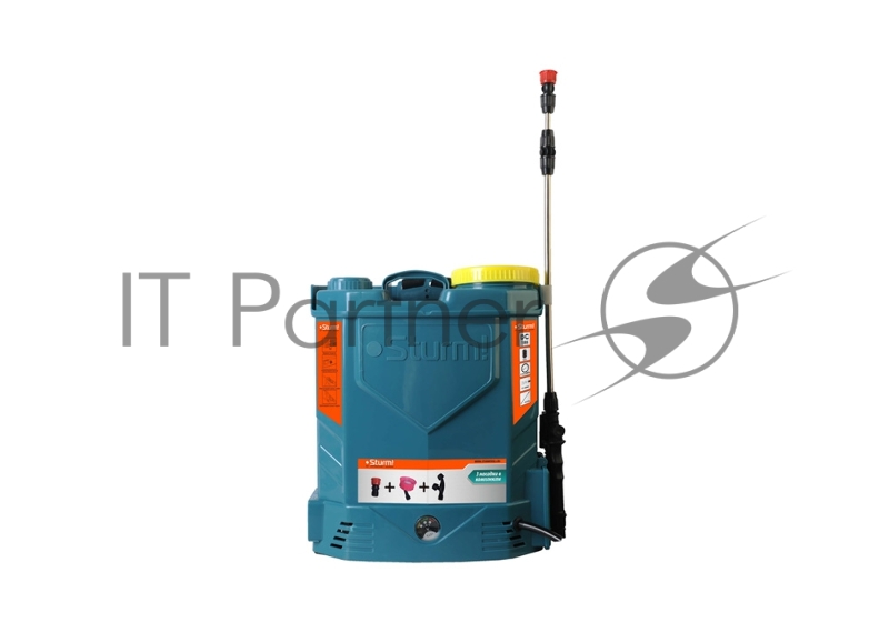Опрыскиватель садовый GS8212N Sturm! ранцевый аккумуляторный, 1BatterySystem, 12 л,без АКБ и ЗУ