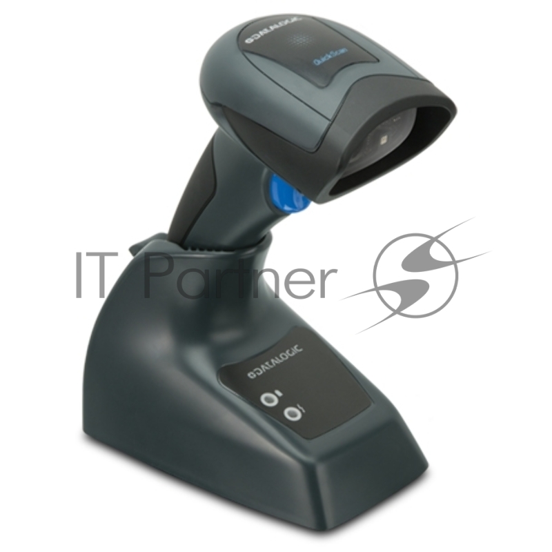 Сканер штрихкода Datalogic QuickScan QBT2430, Bluetooth, Kit, USB, 2D Imager, Black (Kit inc. Imager, Base Station and USB Cable.)