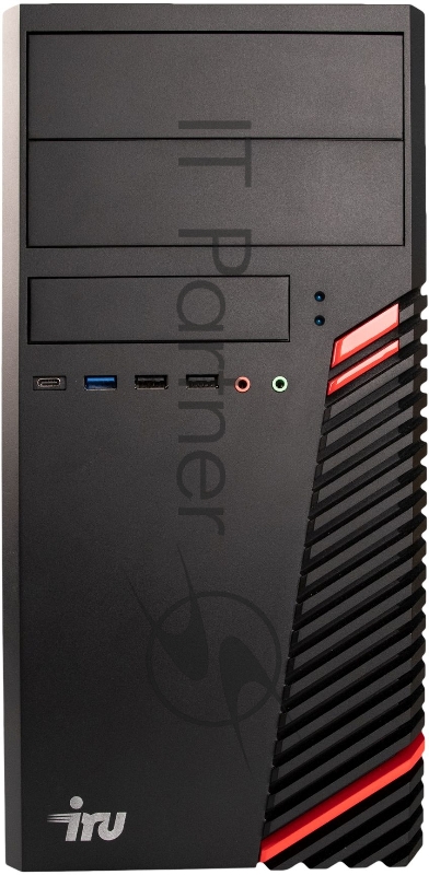 ПК IRU Game 520B5SM MT Ryzen 5 5600X (3.7) 16Gb SSD500Gb RX 6500XT 4Gb Windows 11 Home Single Language 64 GbitEth 400W черный