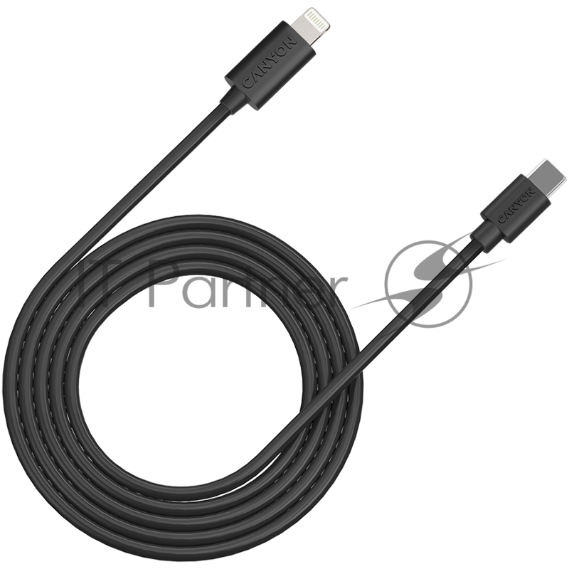 Кабель Type C to lightning ,5V3A, 9V2.22A ,PD20W, power cord:18AWG*4C, Signal cord:28AWG*4C, data transfer speed:8M/s, OD4.5MM,2M, PVC, black, Rohs