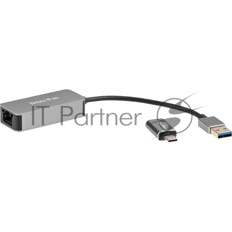 Кабель-переходник USB 3.0-->RJ-45 2.5G Ethernet, and TypeC адаптер 0.15м Telecom <TU325M>