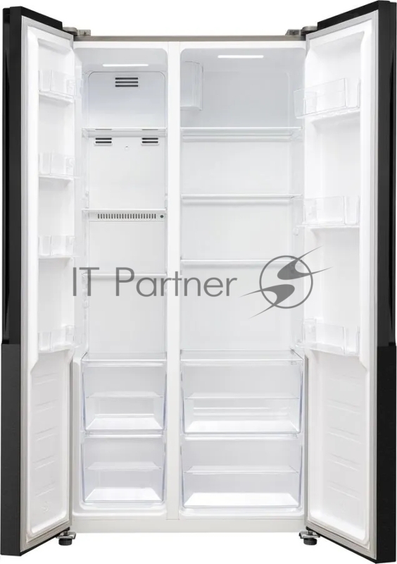 Холодильник Weissgauff WSBS 509 NFBX Inverter черный (двухкамерный)