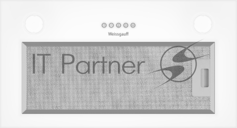 Вытяжка встраиваемая Weissgauff Arum 600 PB White Enamel белый управление: кнопочное (1 мотор)