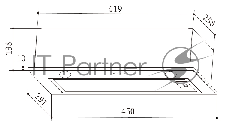 Вытяжка Weissgauff BOX 452 White