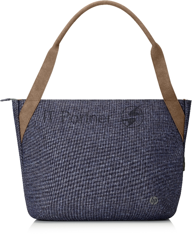 Сумка для ноутбука 14 HP RENEW Tote синий/коричневый пластик женский дизайн (1A217AA)