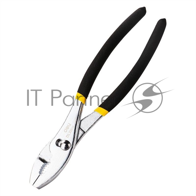 Пассатижи переставные двухдиапазонные Deli DL25510 10 Размер: 10 дюймов. Высококачественная углеродистая сталь. Хромированный. Двухкомпонентная ручка.